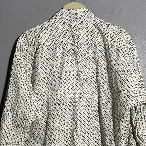 Ted Lapidus Button Dress Shirt Designer Men Size L Casual Workwear Preppy Modern - Picture 5 of 10